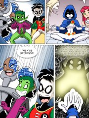 The girls of Teen Titans got their teen holes fucked